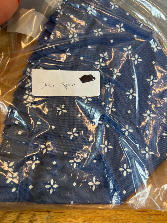 Longaberger small spoon in classic blue