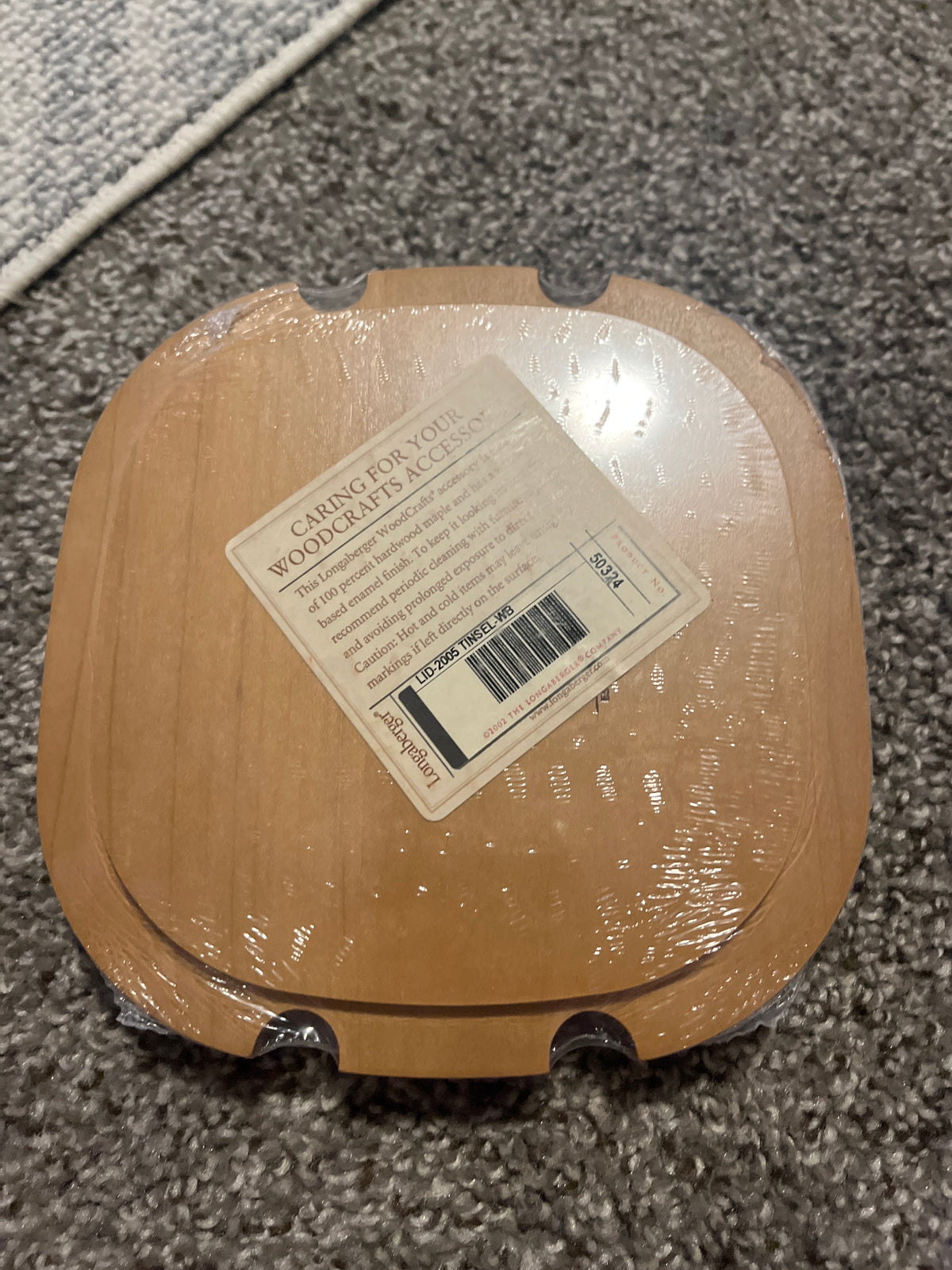 Longaberger 2005 Tinsel lid