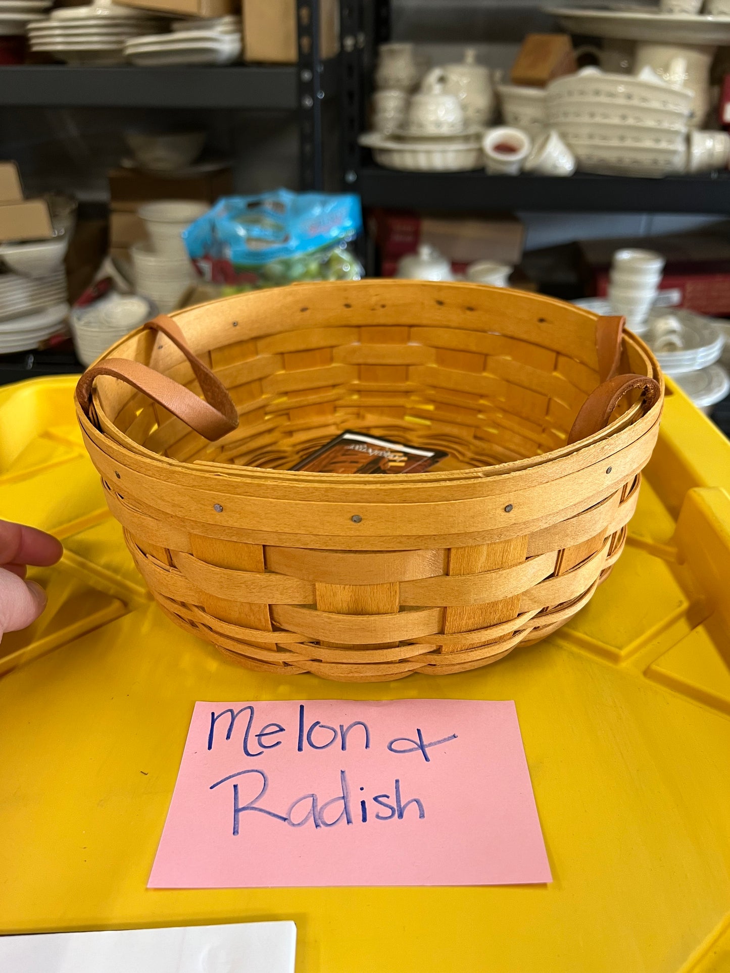 Longaberger darning basket