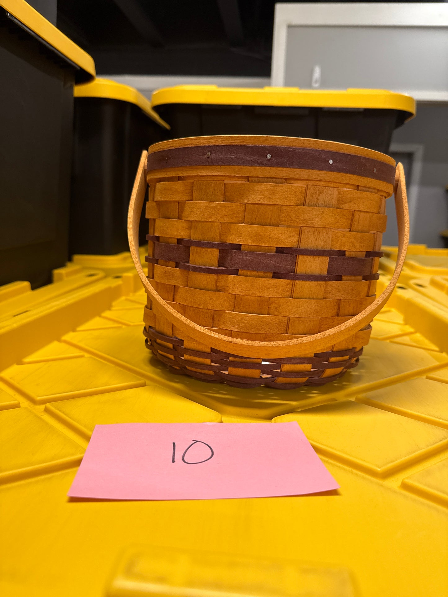 Longaberger sewer pea basket with protector