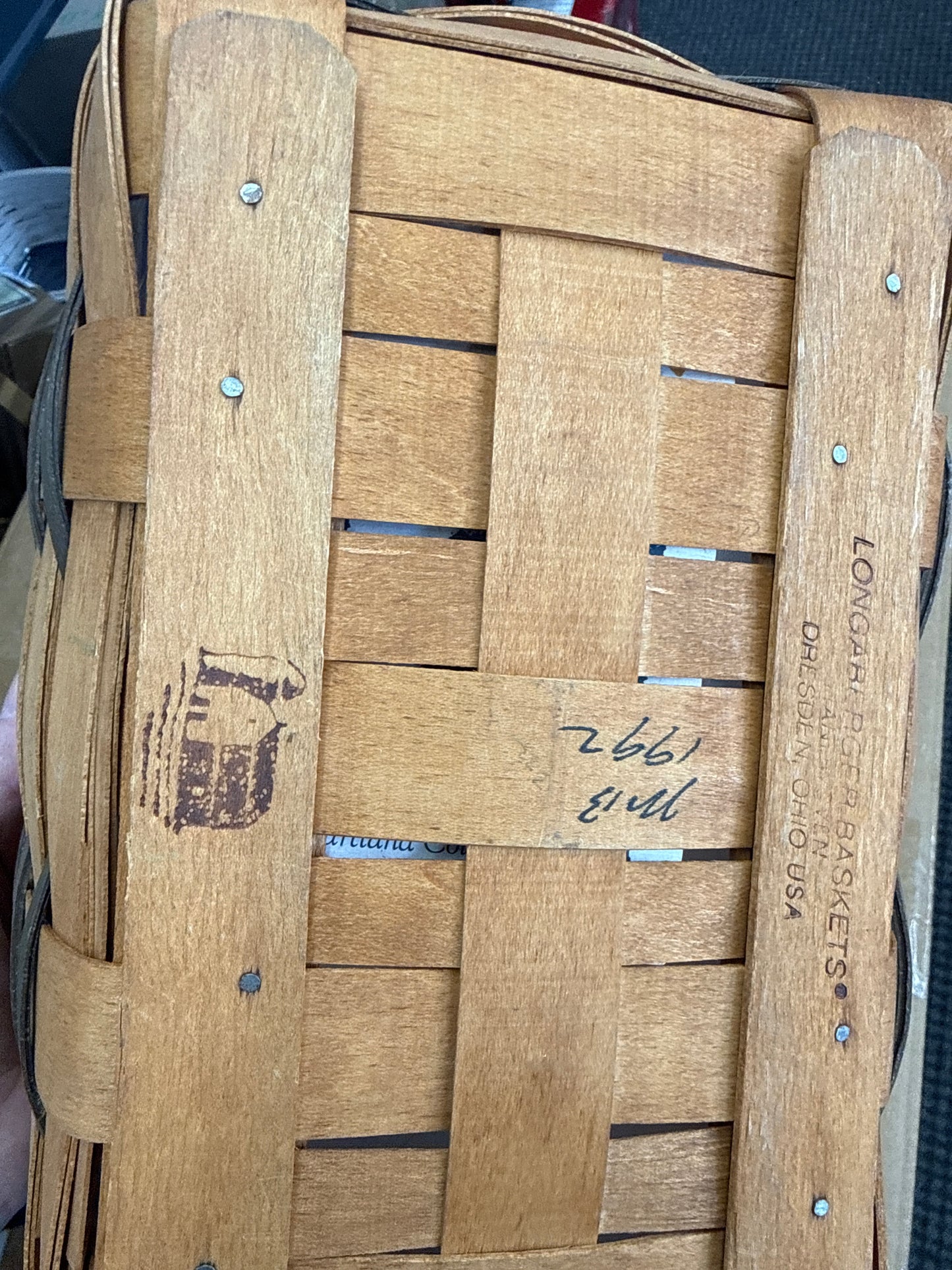 Longaberger heartland spring with hard divided protector