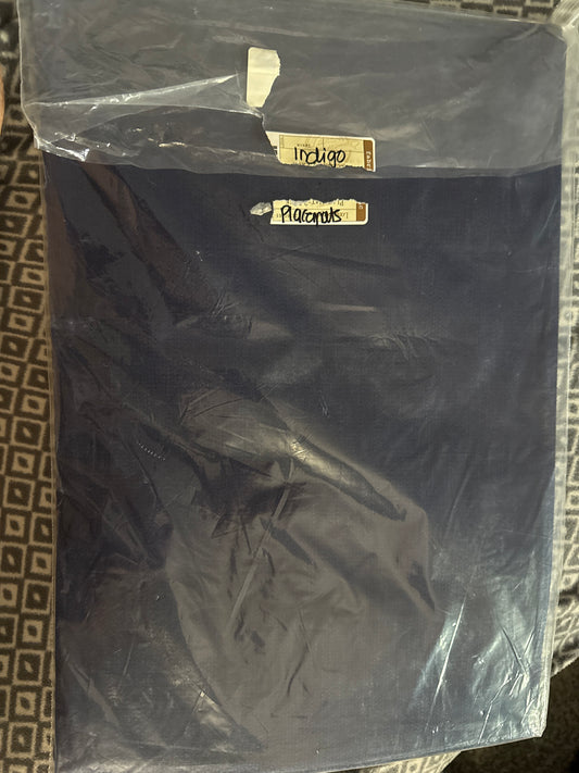 Longaberger set of placemats in indigo