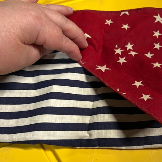 Longaberger Stars & Stripes Fabric Sample