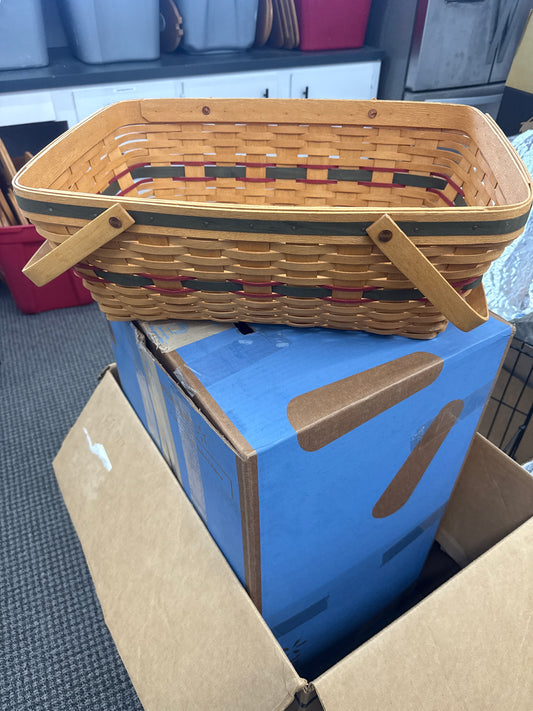 Longaberger holiday treasures basket