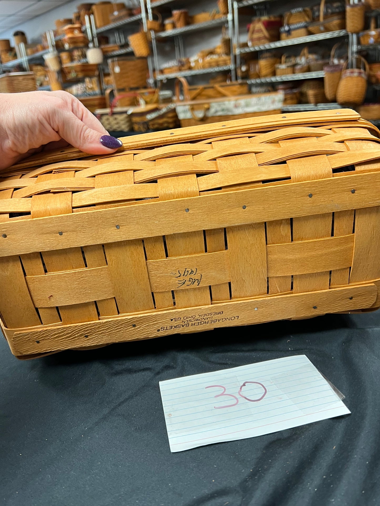 Longaberger Bread Basket with Liner