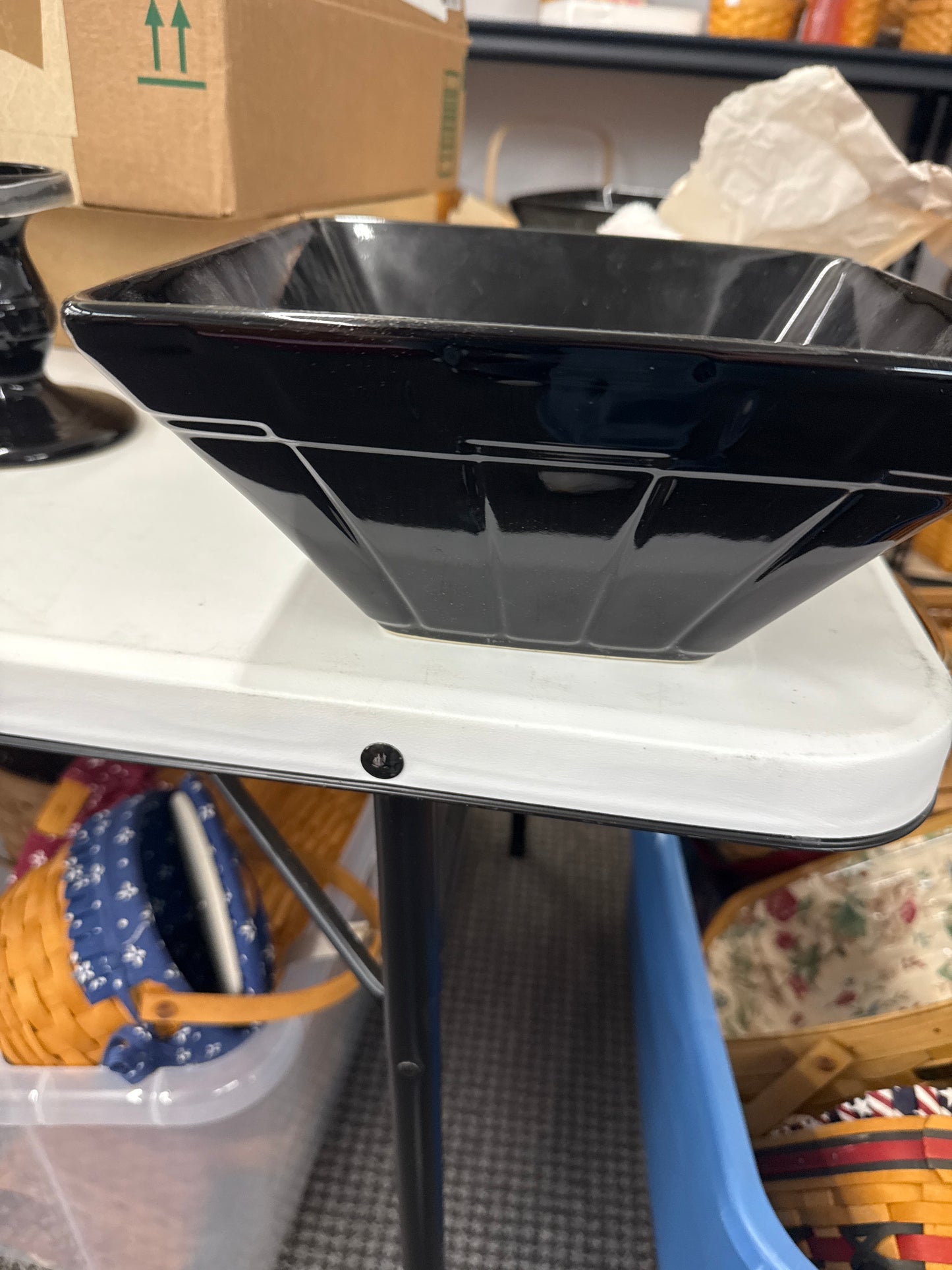 Longaberger Large flare bowl in ebony