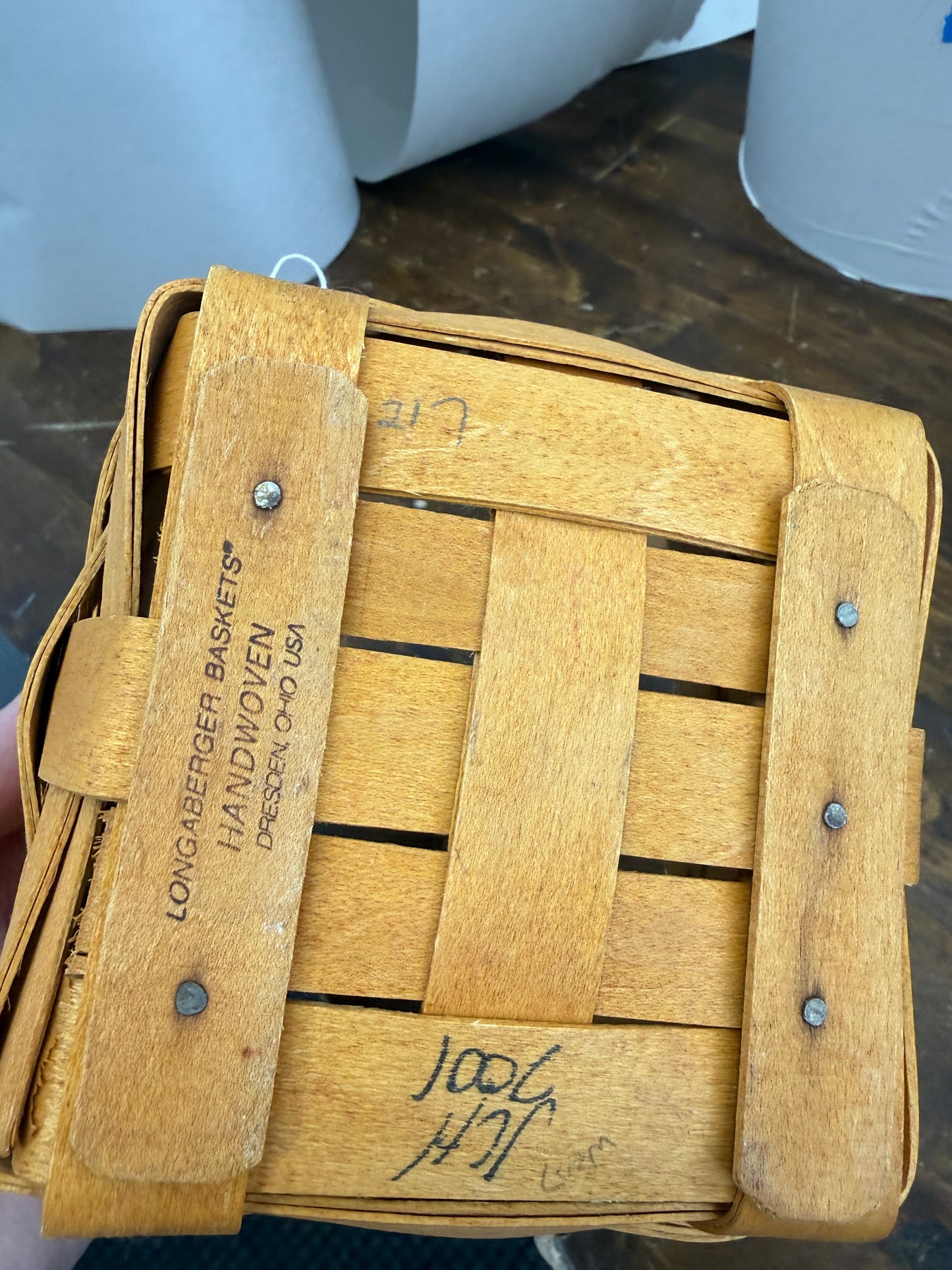 Longaberger small spoon basket