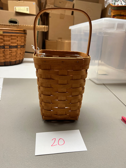 Longaberger Tall Peg Basket with protector