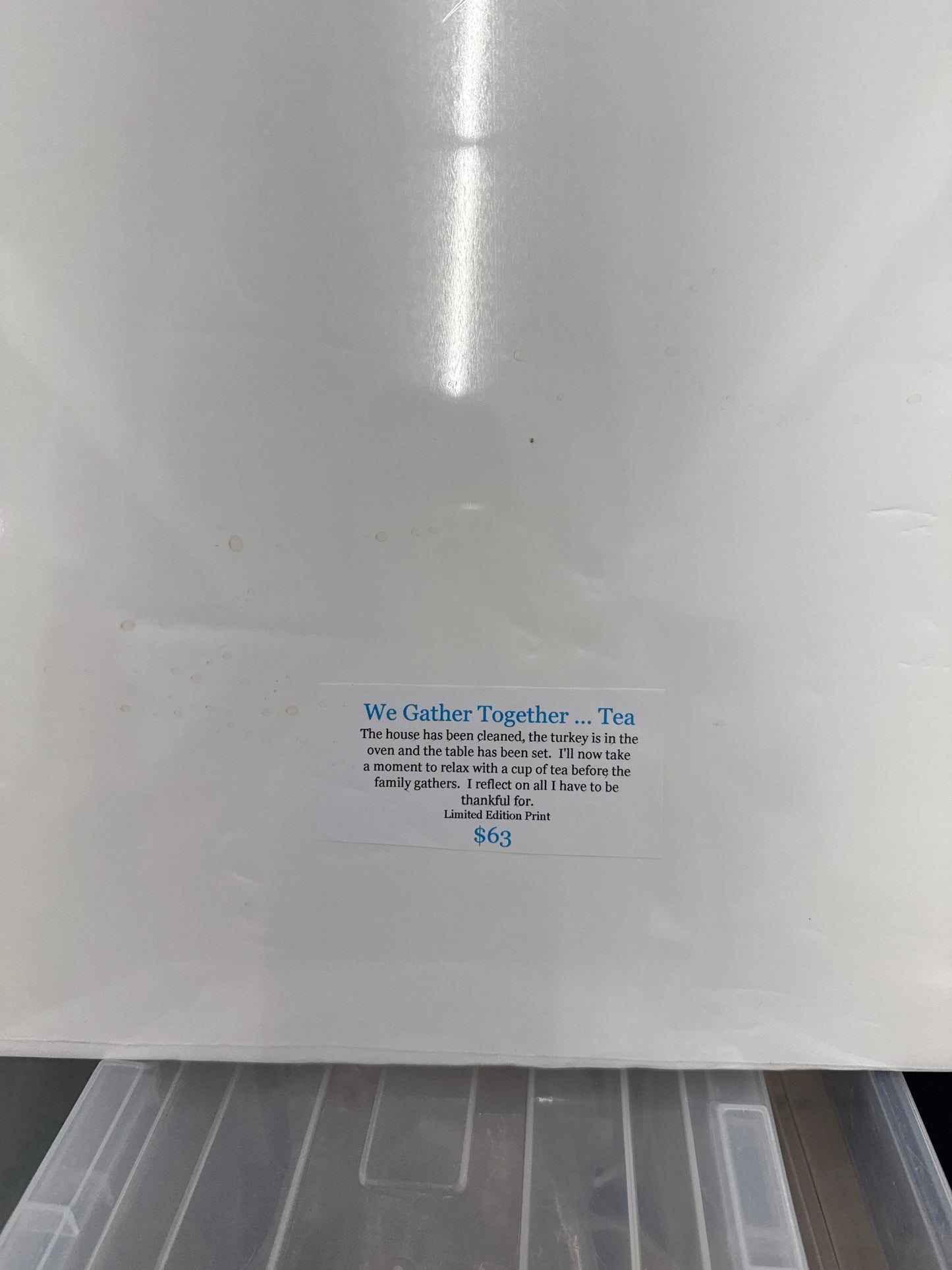 Homestead matte 19.5” square print