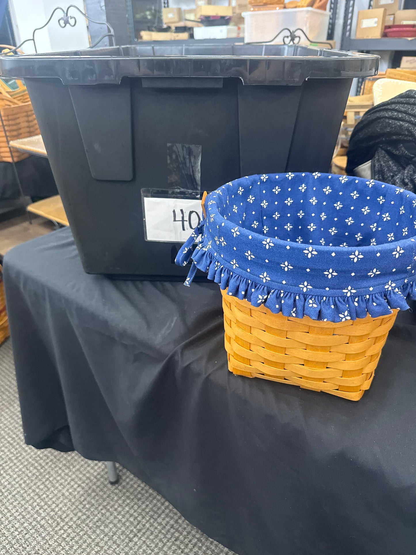 Longaberger 9” measuring basket with liner