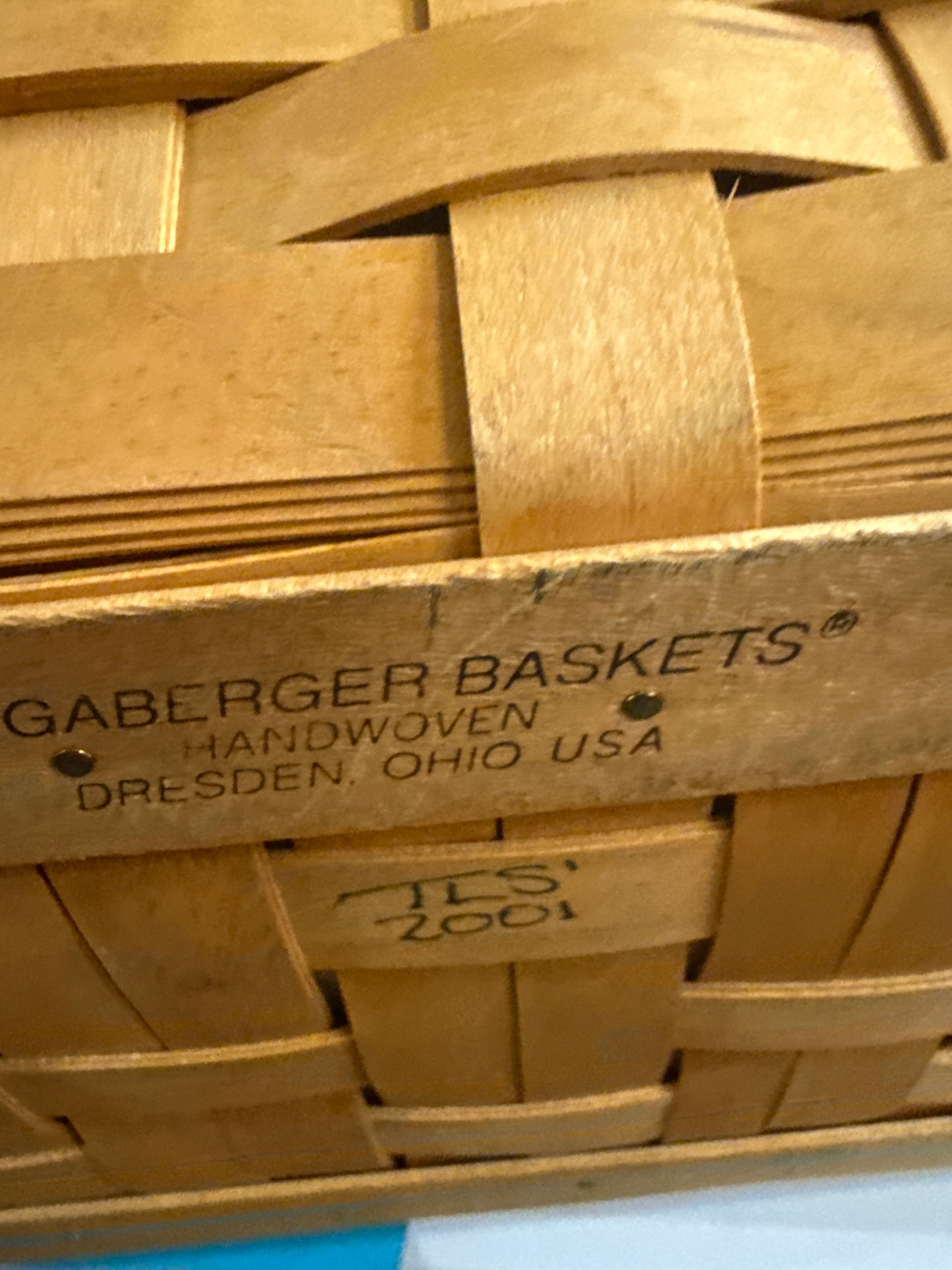 Longaberger large boardwalk with liner and protector