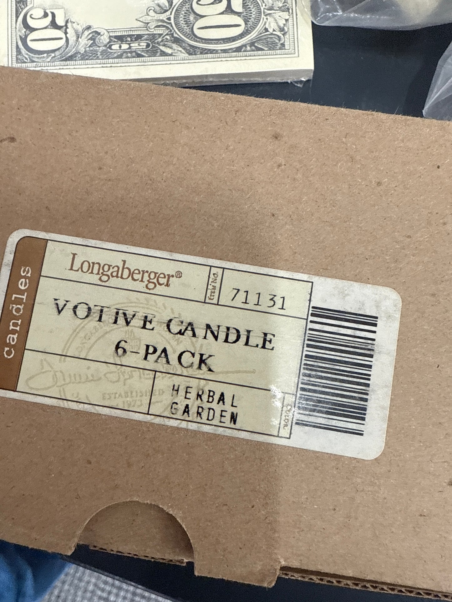 Longaberger 4 pack herbal garden votives