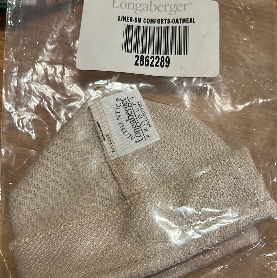 Longaberger small comforts liner in oatmeal