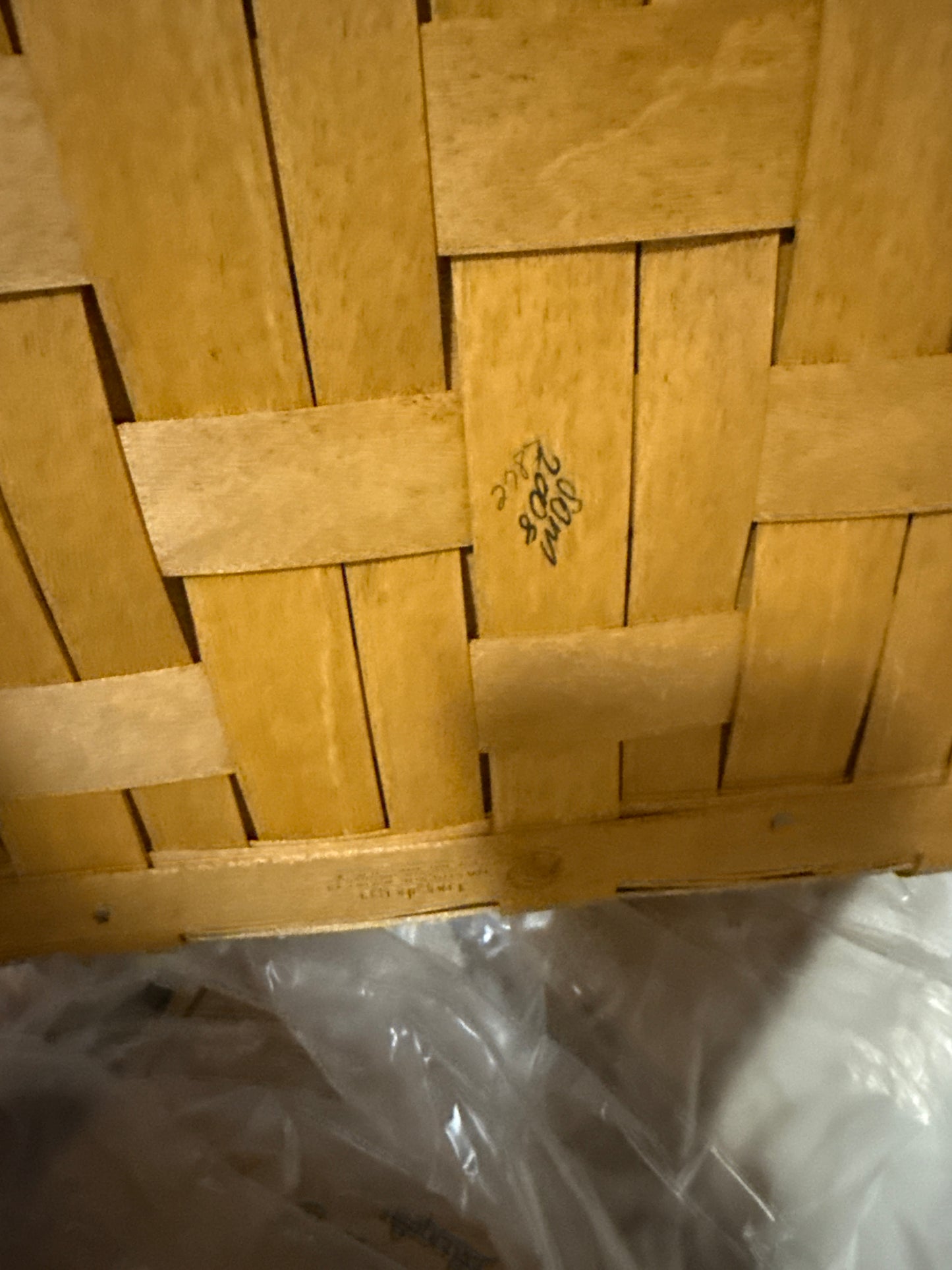 Longaberger medium serving in warm brown in Bin 16