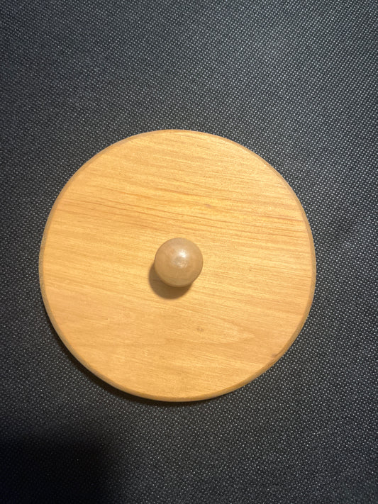 Round wooden 4.5” lid
