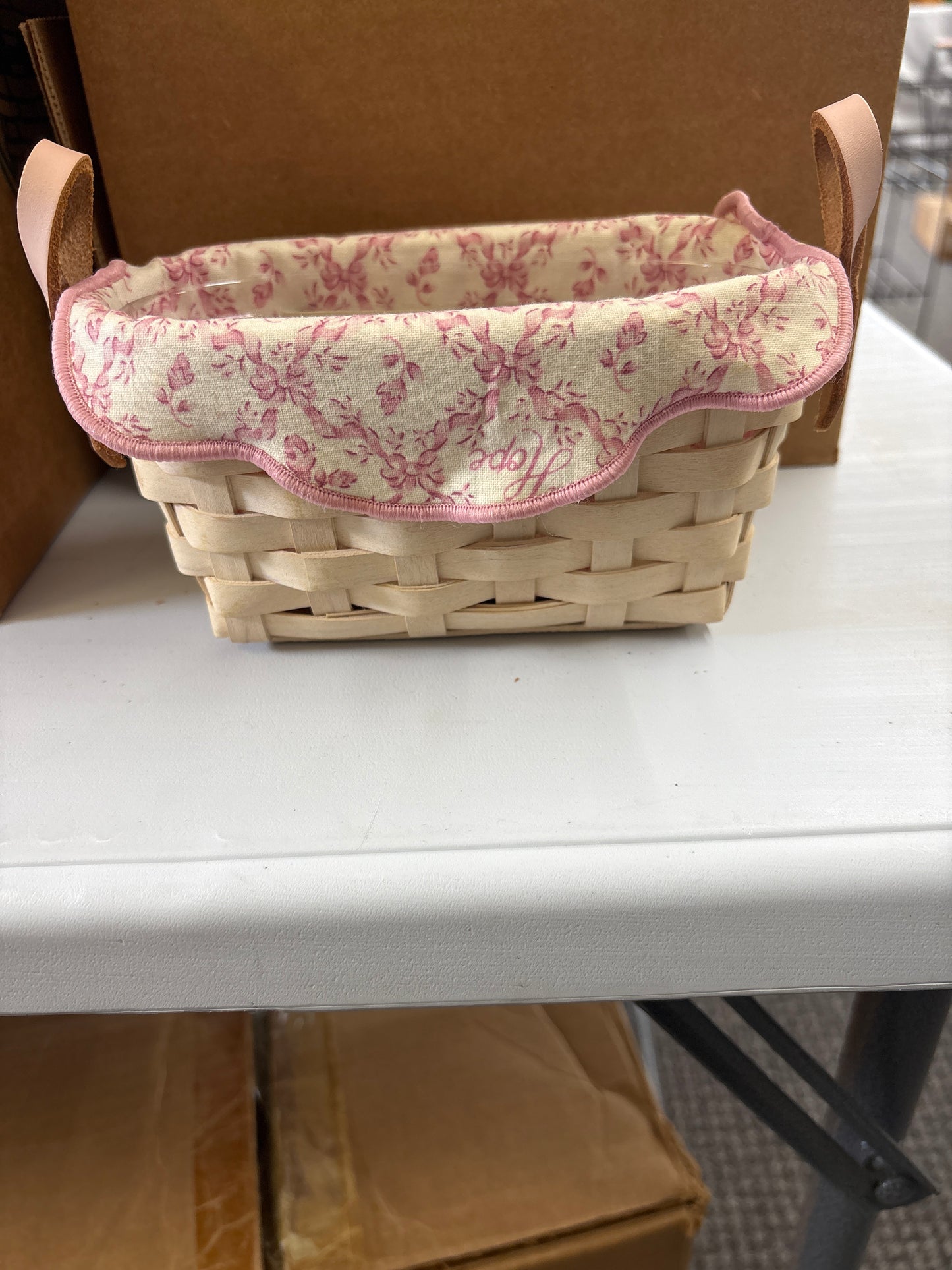 Longaberger 2005 Horizon of Hope Basket with Liner, and Protector