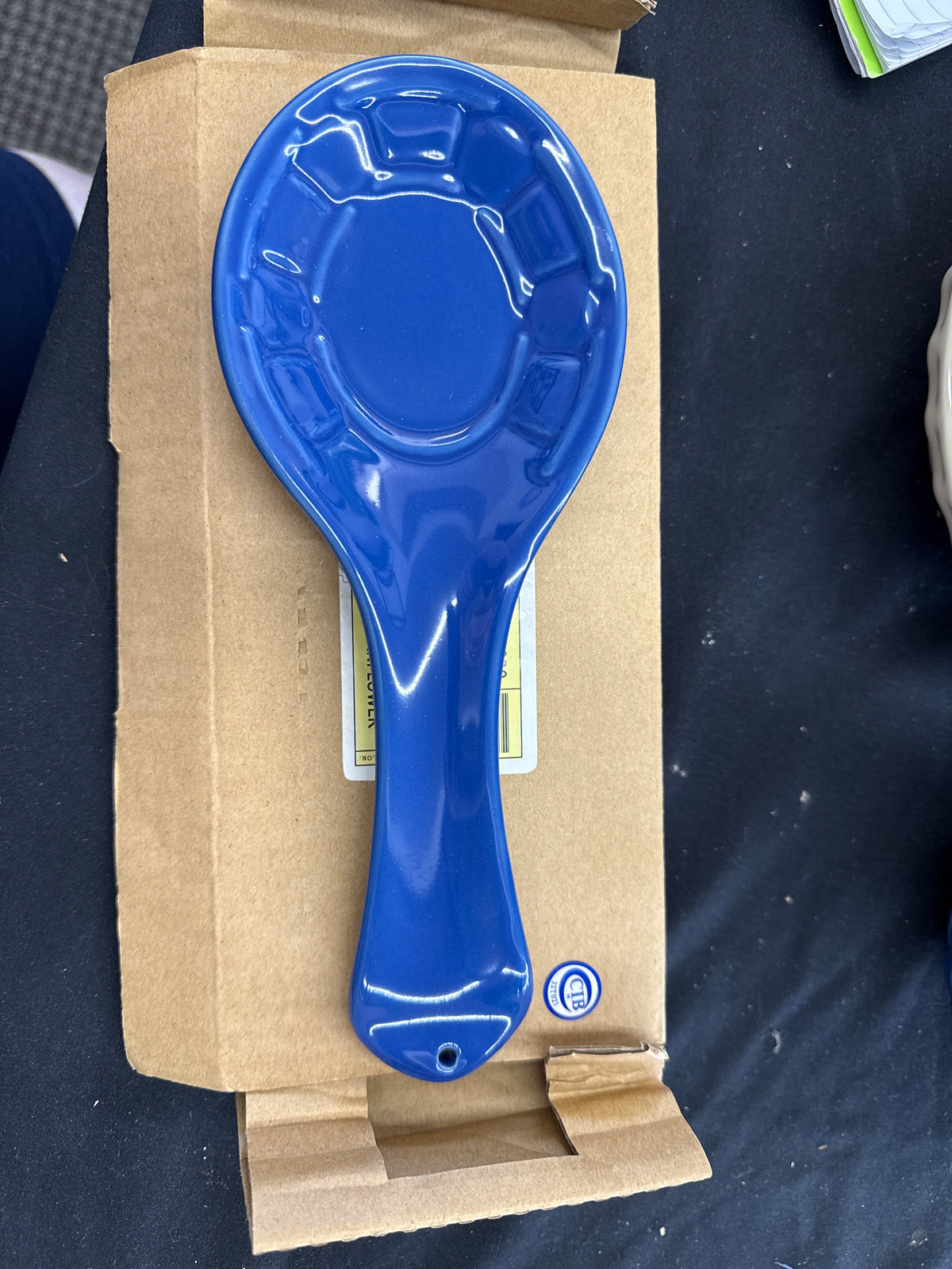 Longaberger cornflower spoon rest