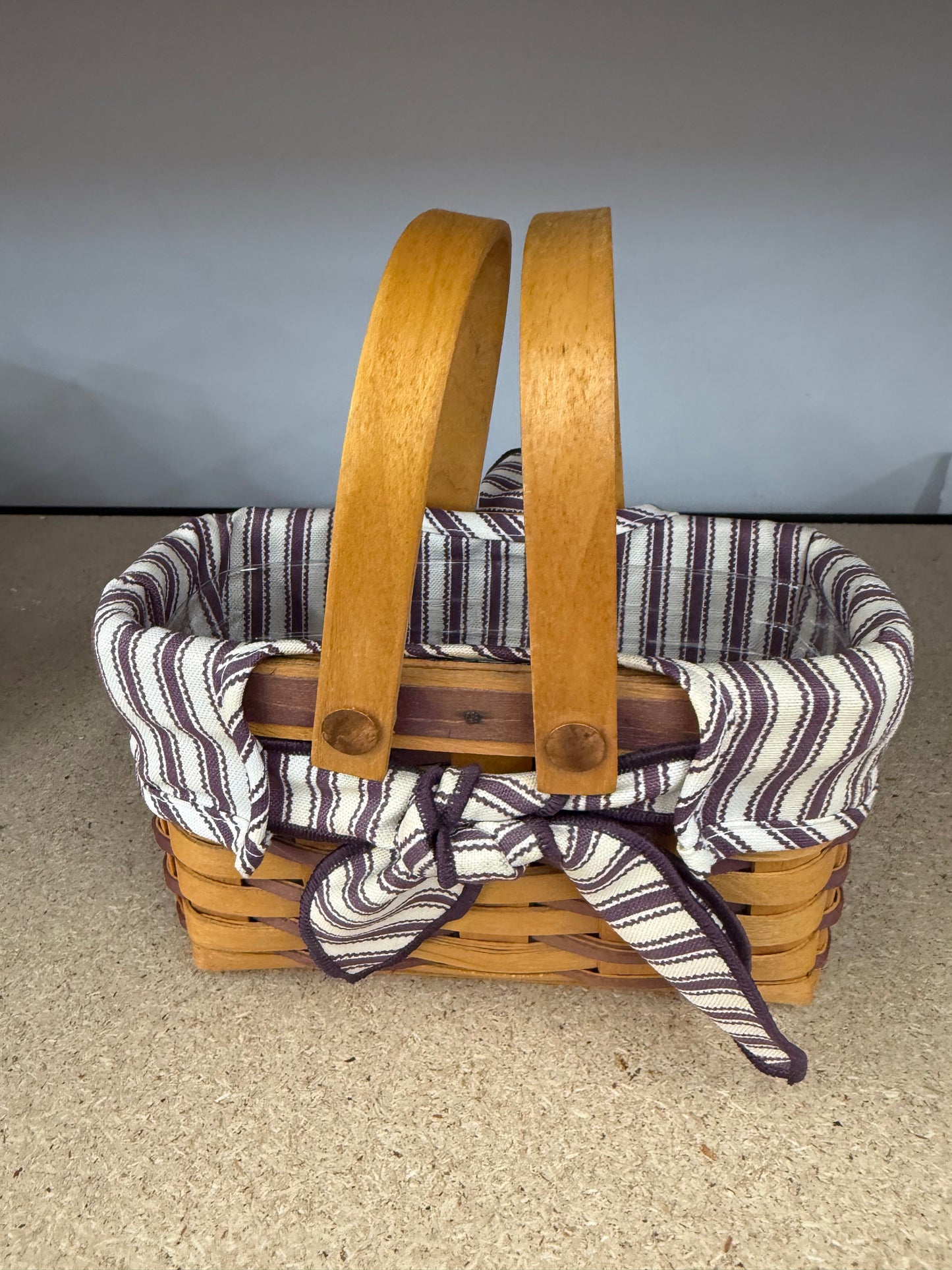 Longaberger picture perfect basket with liner and protector