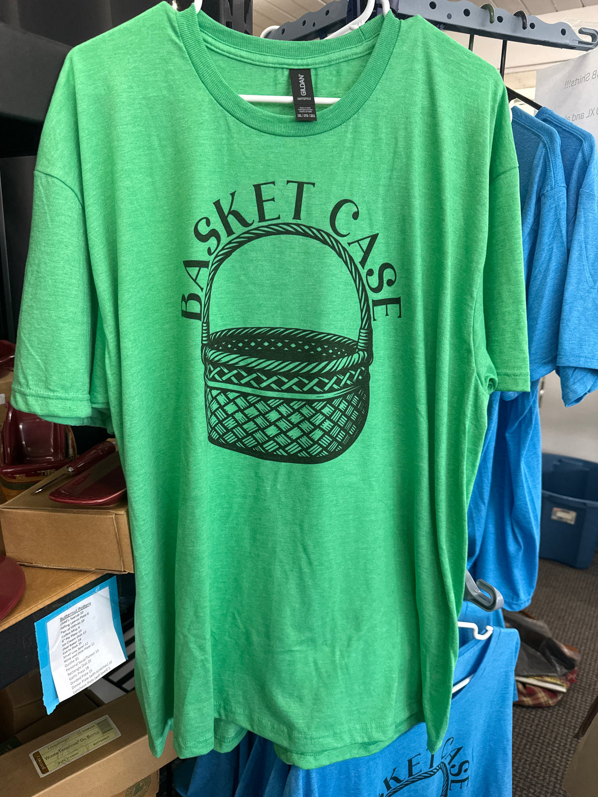 Bonkers4baskets green t-shirt (size 2XL)