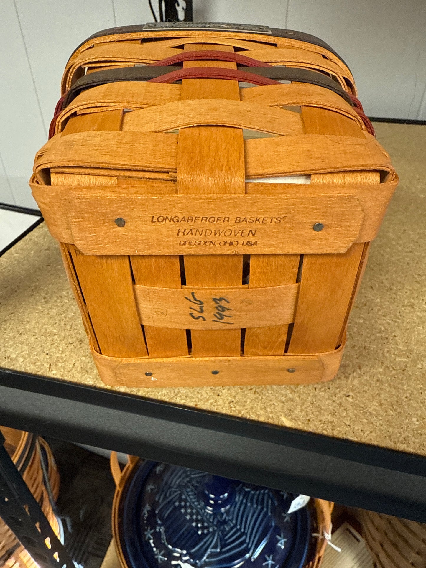 Longaberger 1993 inaugural basket with protector