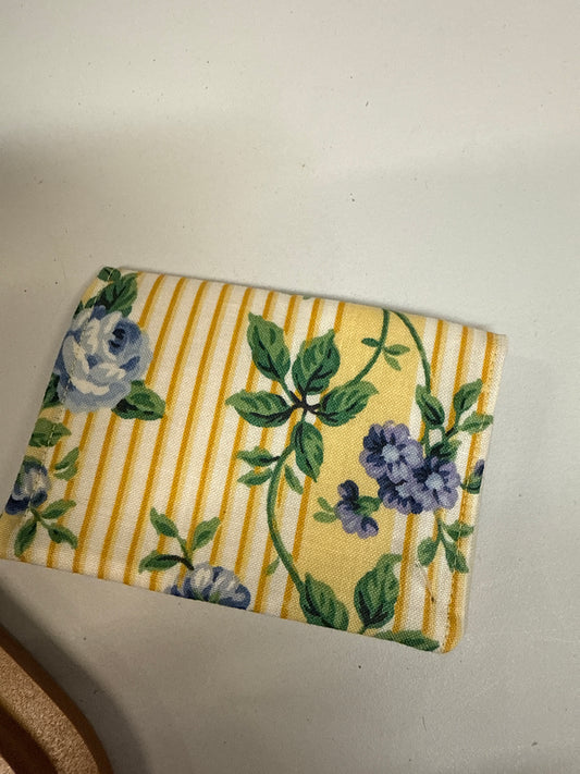 Longaberger business card holder in rose trellis