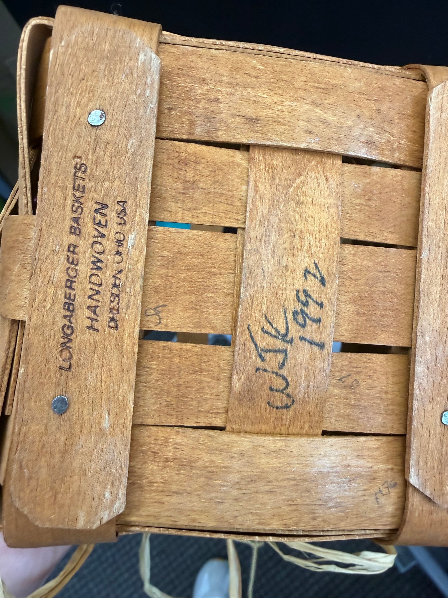 Longaberger small peg basket