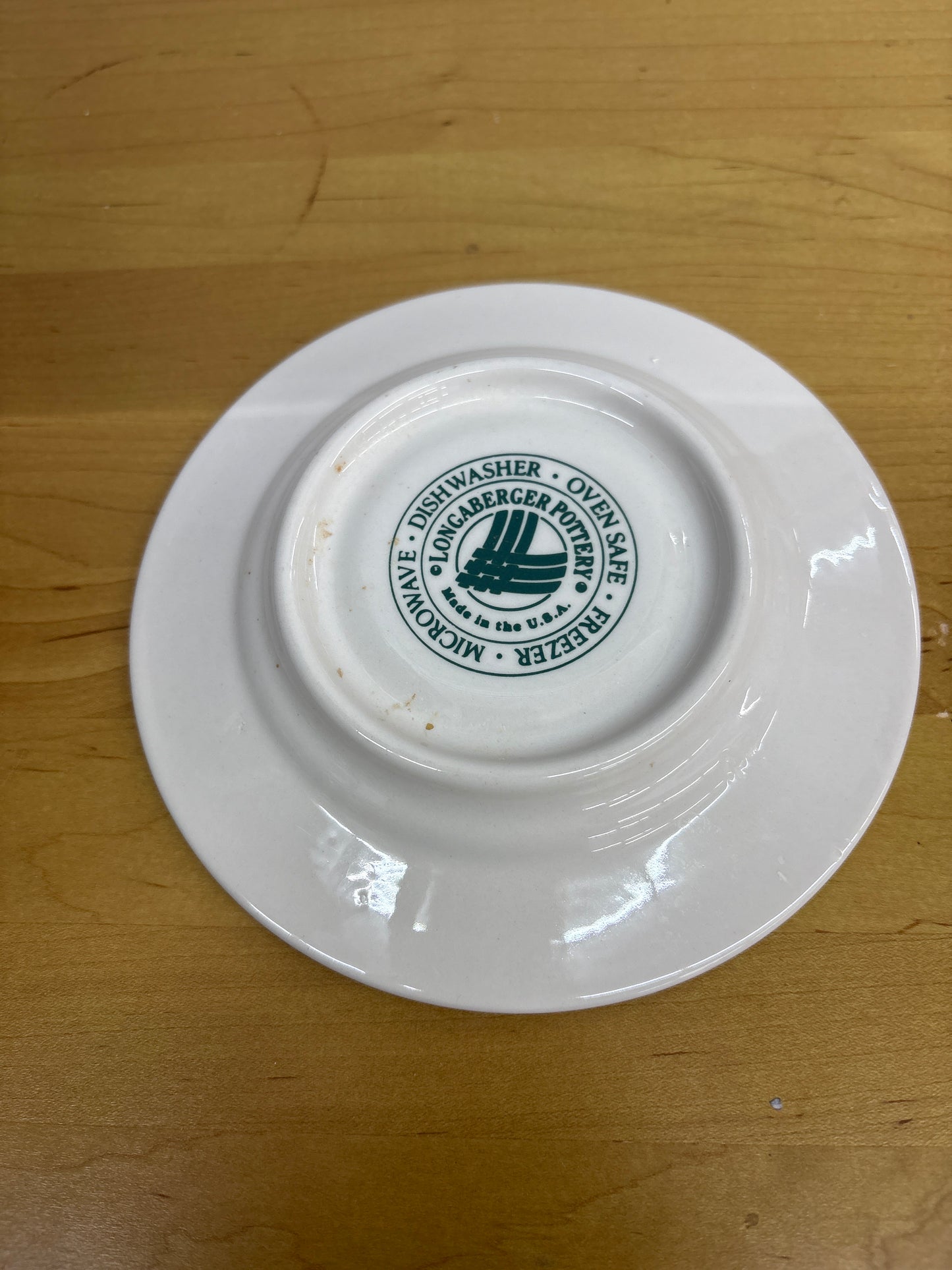 Longaberger Tea Cup Saucer in Heritage Green