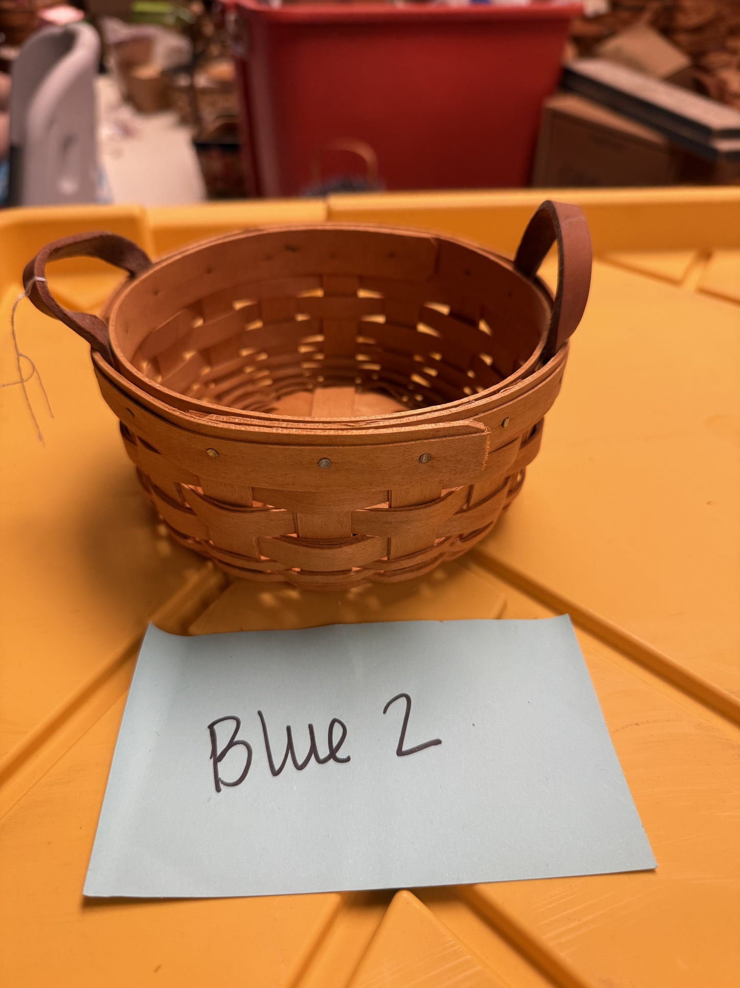 Longaberger saffron basket