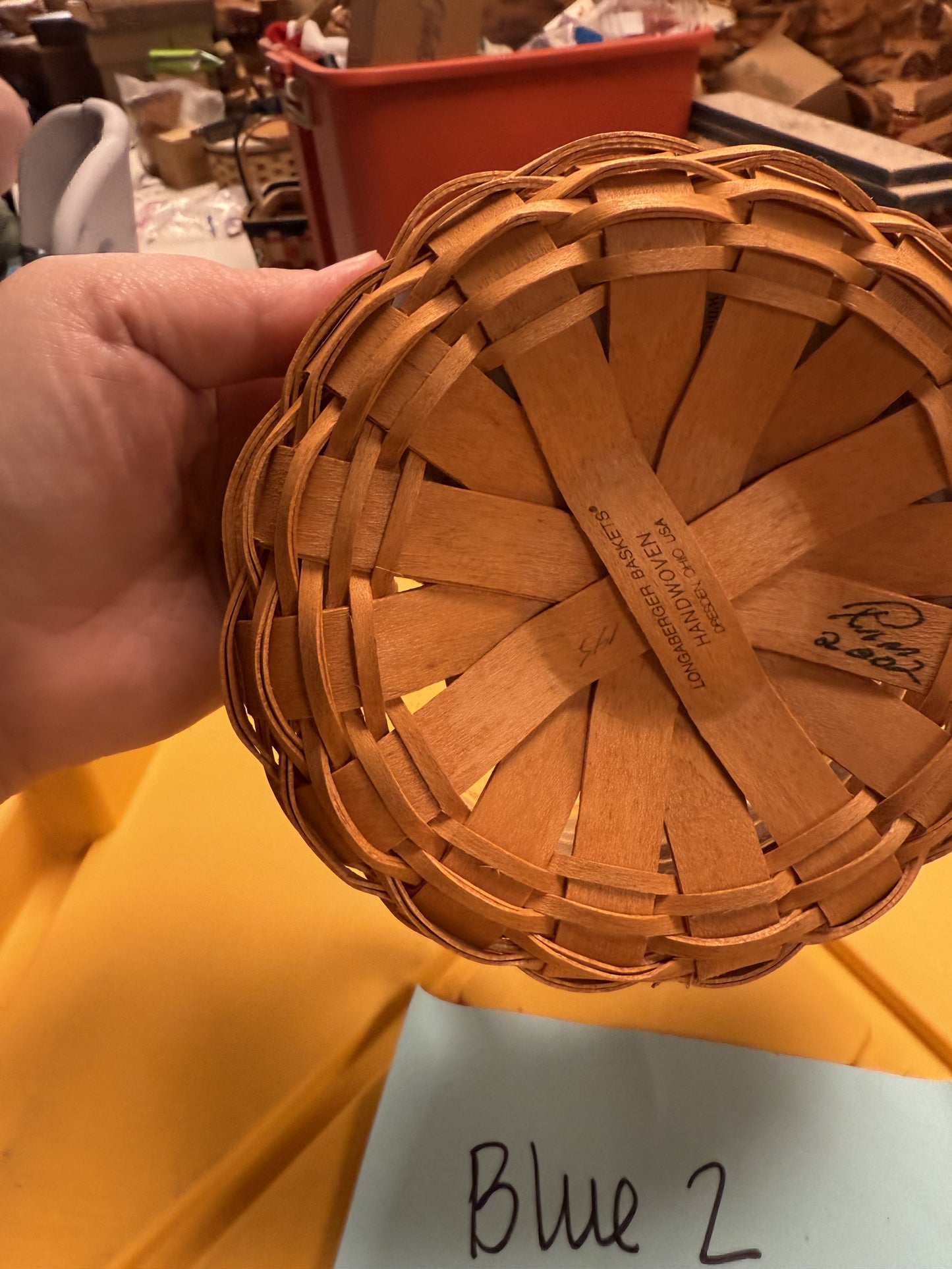 Longaberger saffron with protector