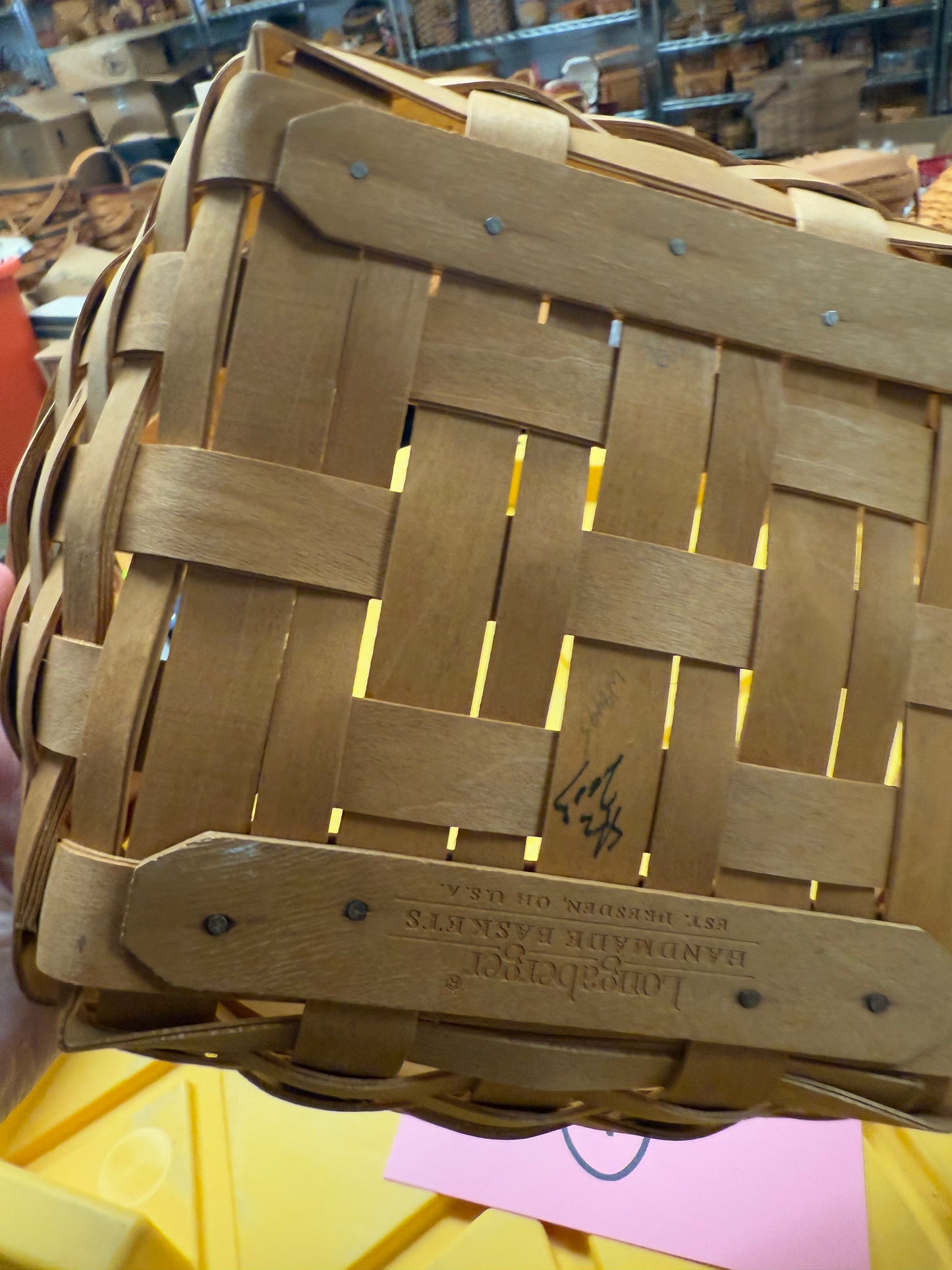 Longaberger medium catchall basket