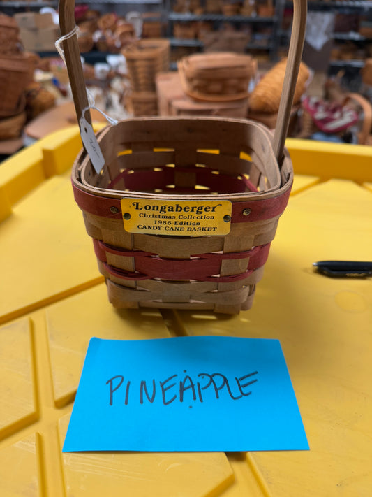 Longaberger 86 candy cane basket