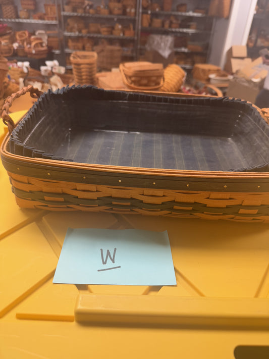 Longaberger small serving with liner and protector