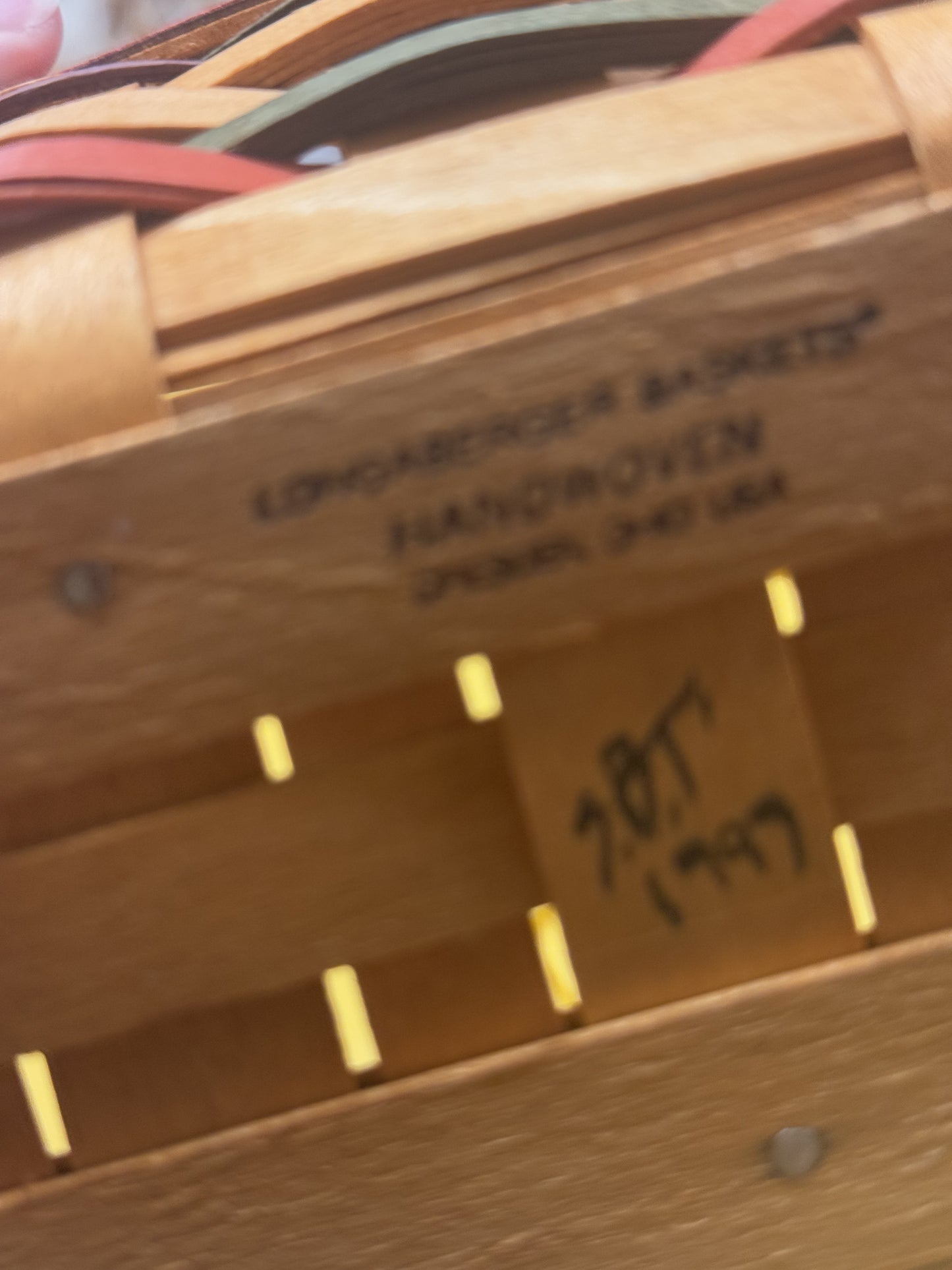 Longaberger 99 Easter basket