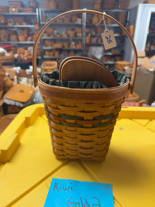 Longaberger autumn with liner and lid