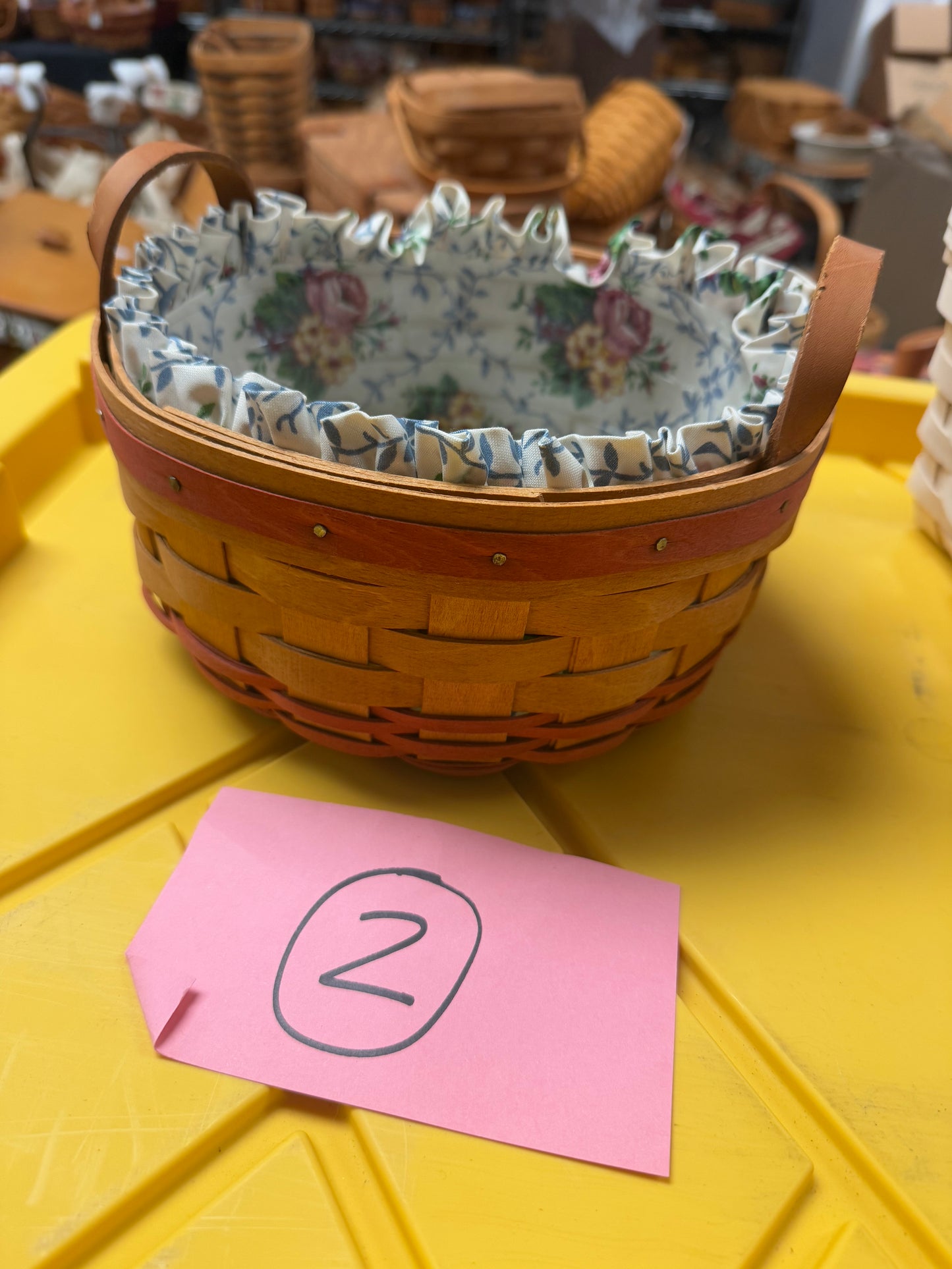 Longaberger Mother’s Day basket with liner