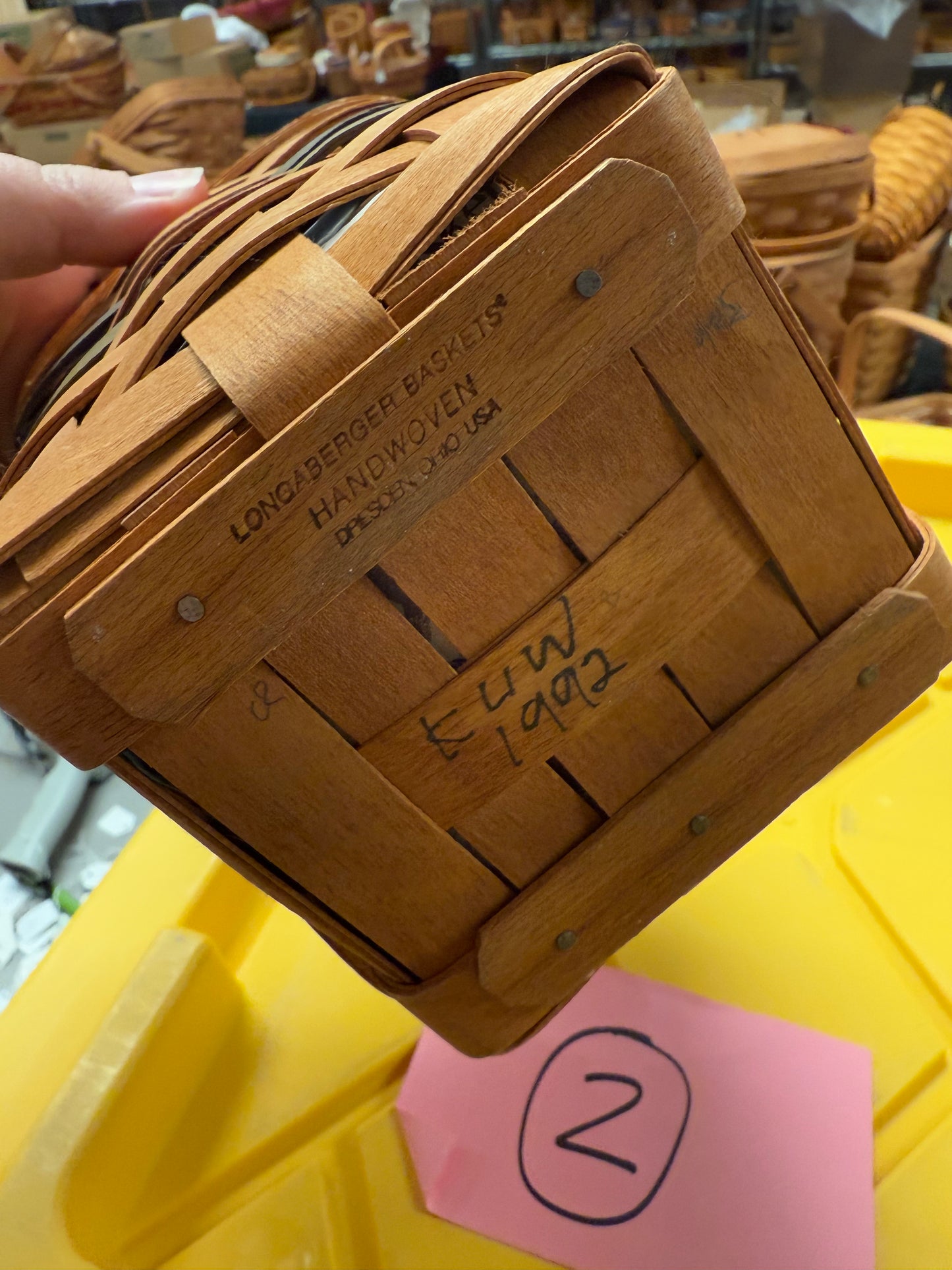 Longaberger autumn medium peg with liner