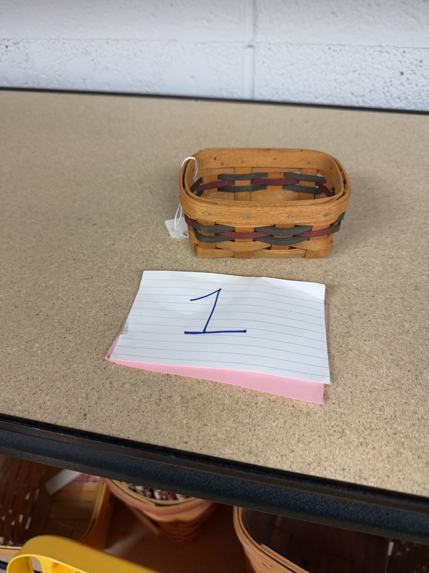 Longaberger business card basket