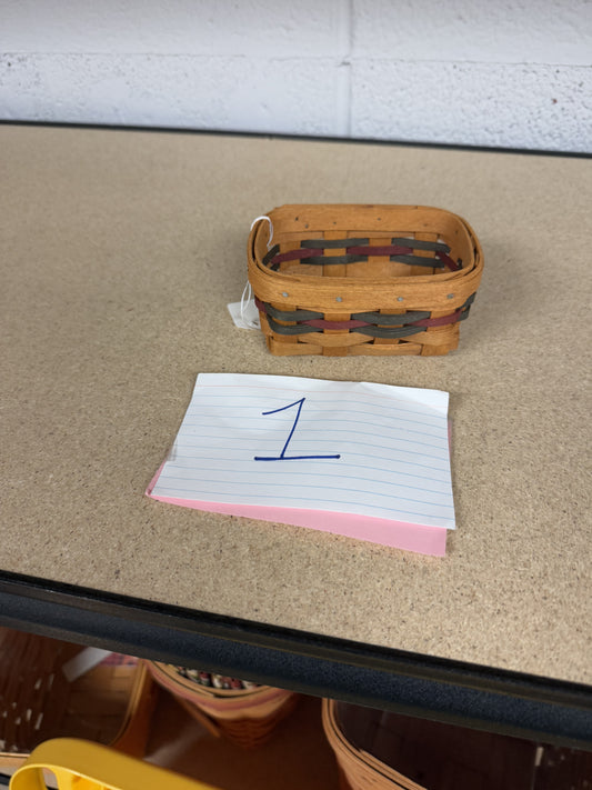 Longaberger business card basket