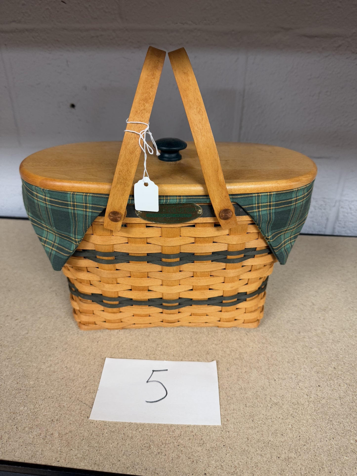 Longaberger 97 Fellowship with liner, protector, and lid