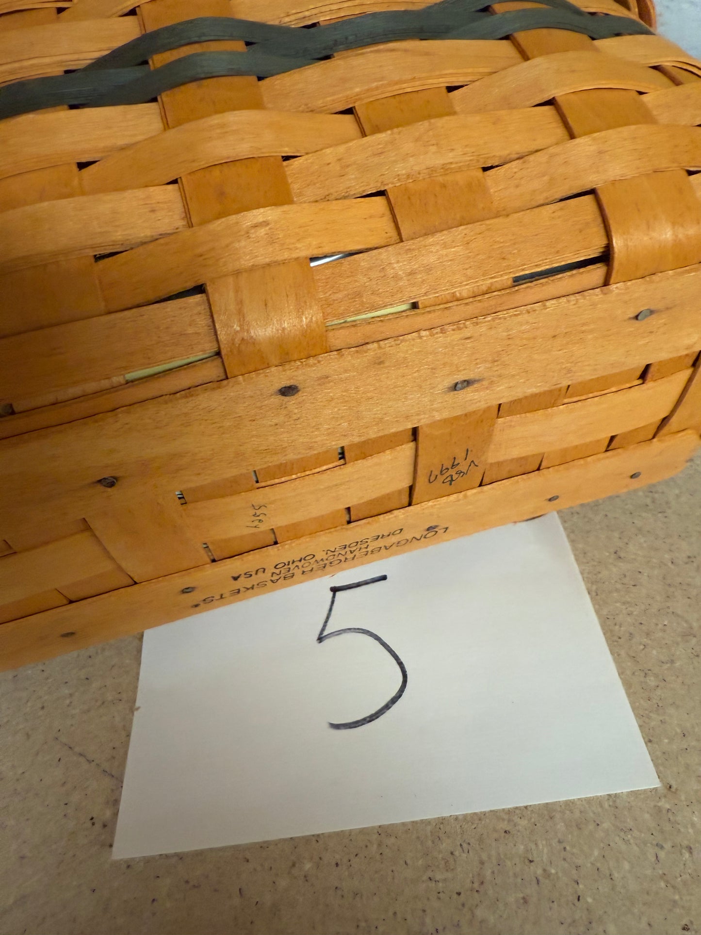 Longaberger 97 Fellowship with liner, protector, and lid