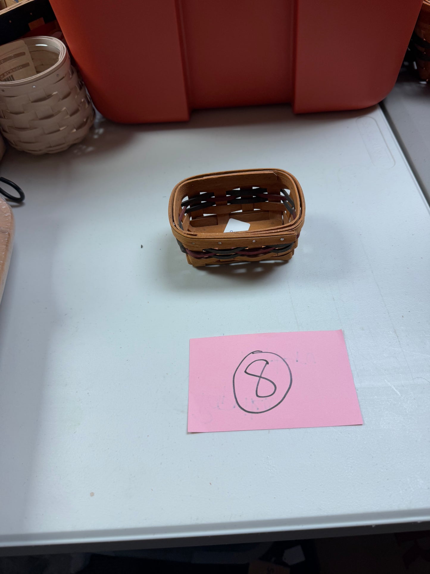 Longaberger business card basket