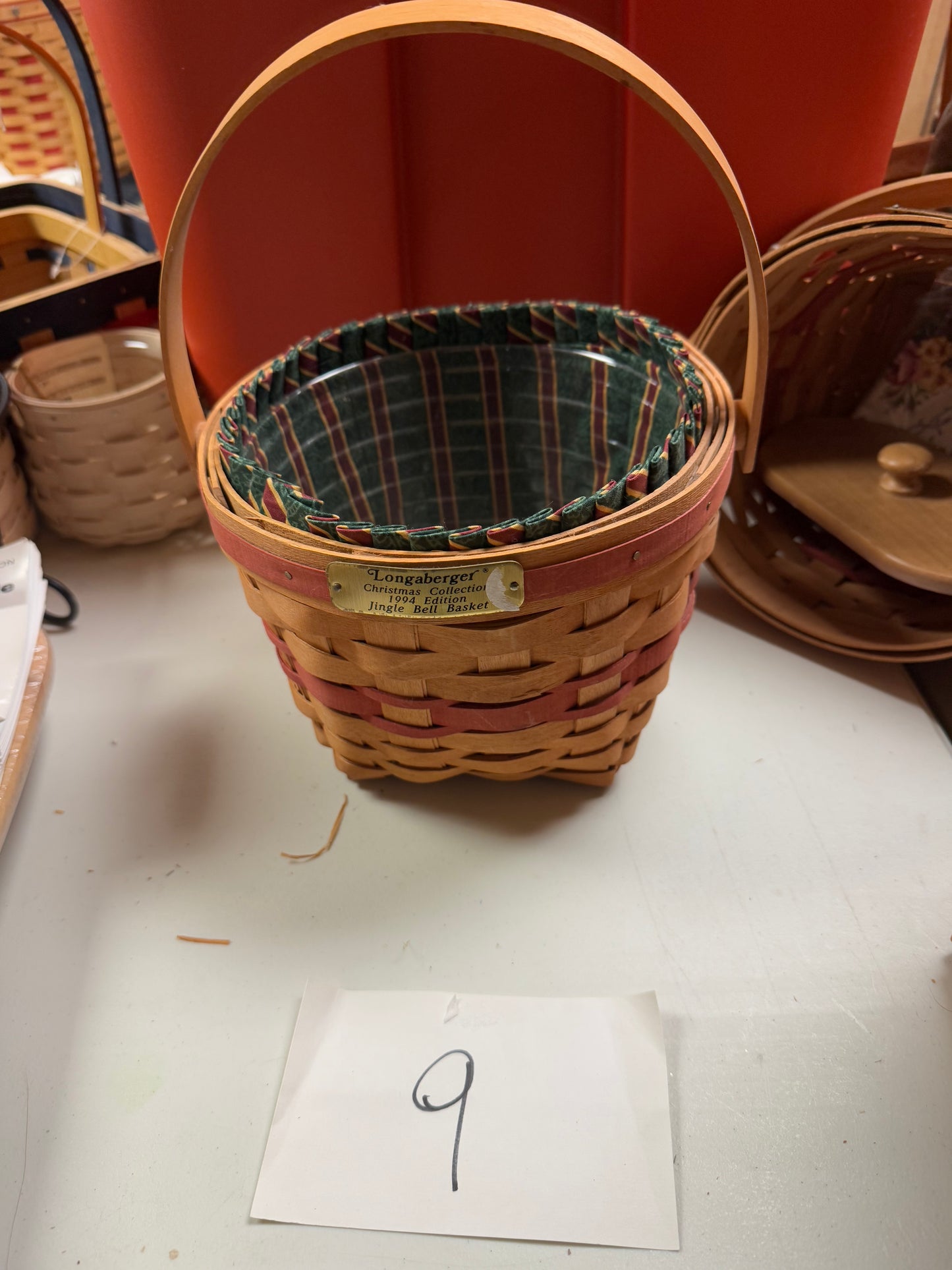 Longaberger 94 jingle bell basket