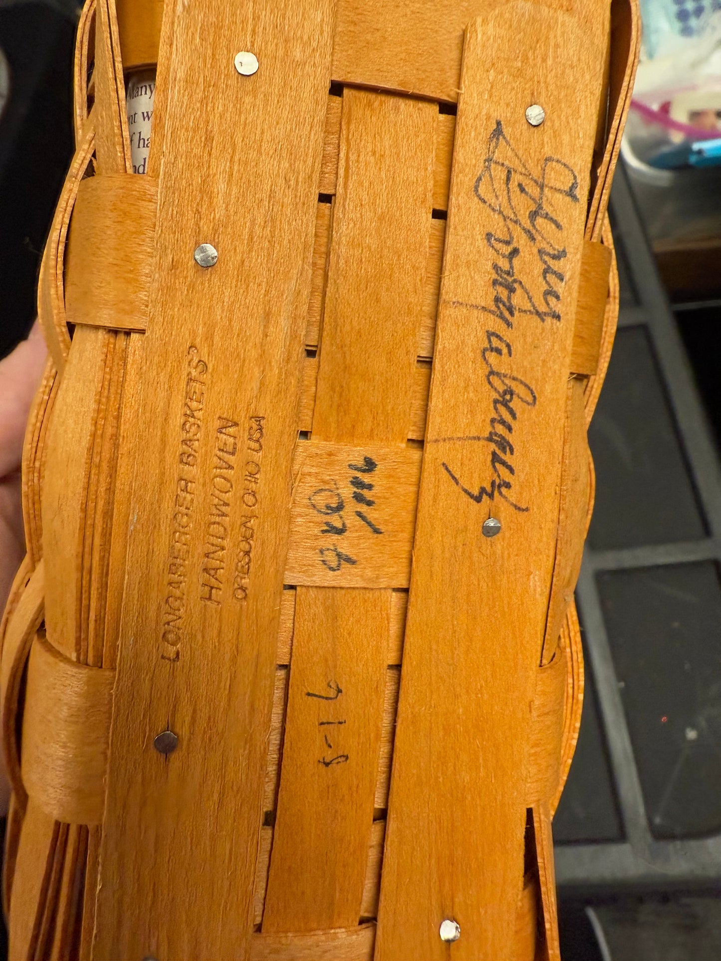 Longaberger 96 Dresden tour basket