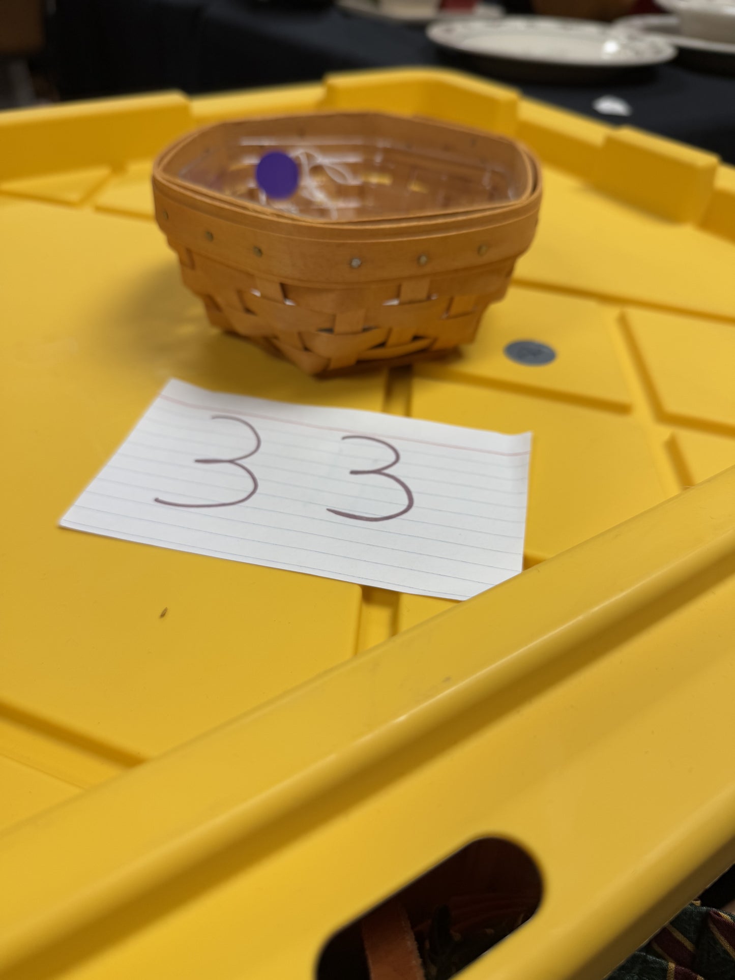 Longaberger sage basket with protector