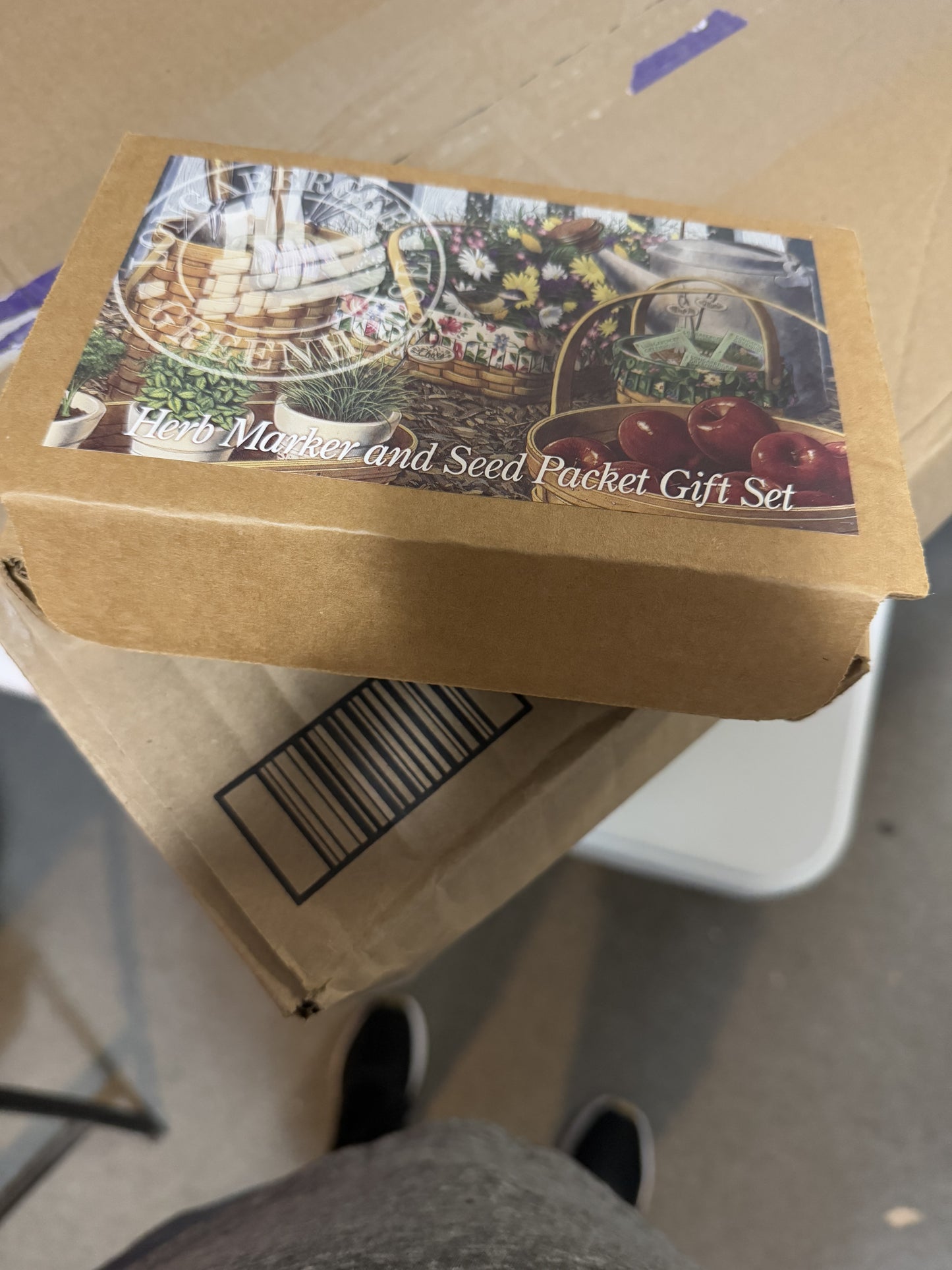 Longaberger herb marker and seed packets gift set-sage and oregano