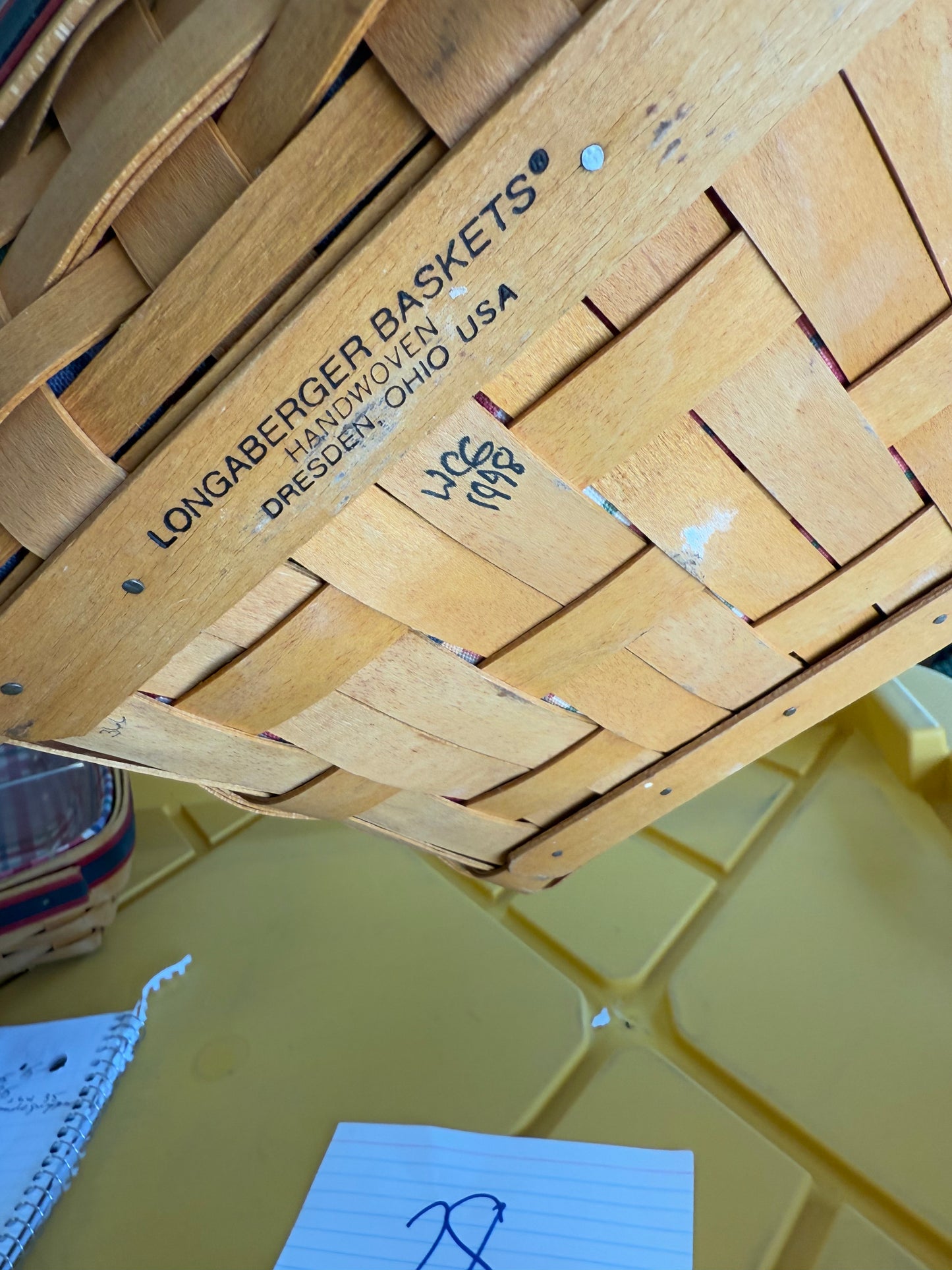 Longaberger picnic pal with liner