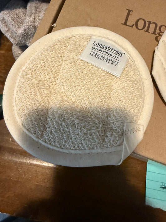Longaberger coaster hot pad