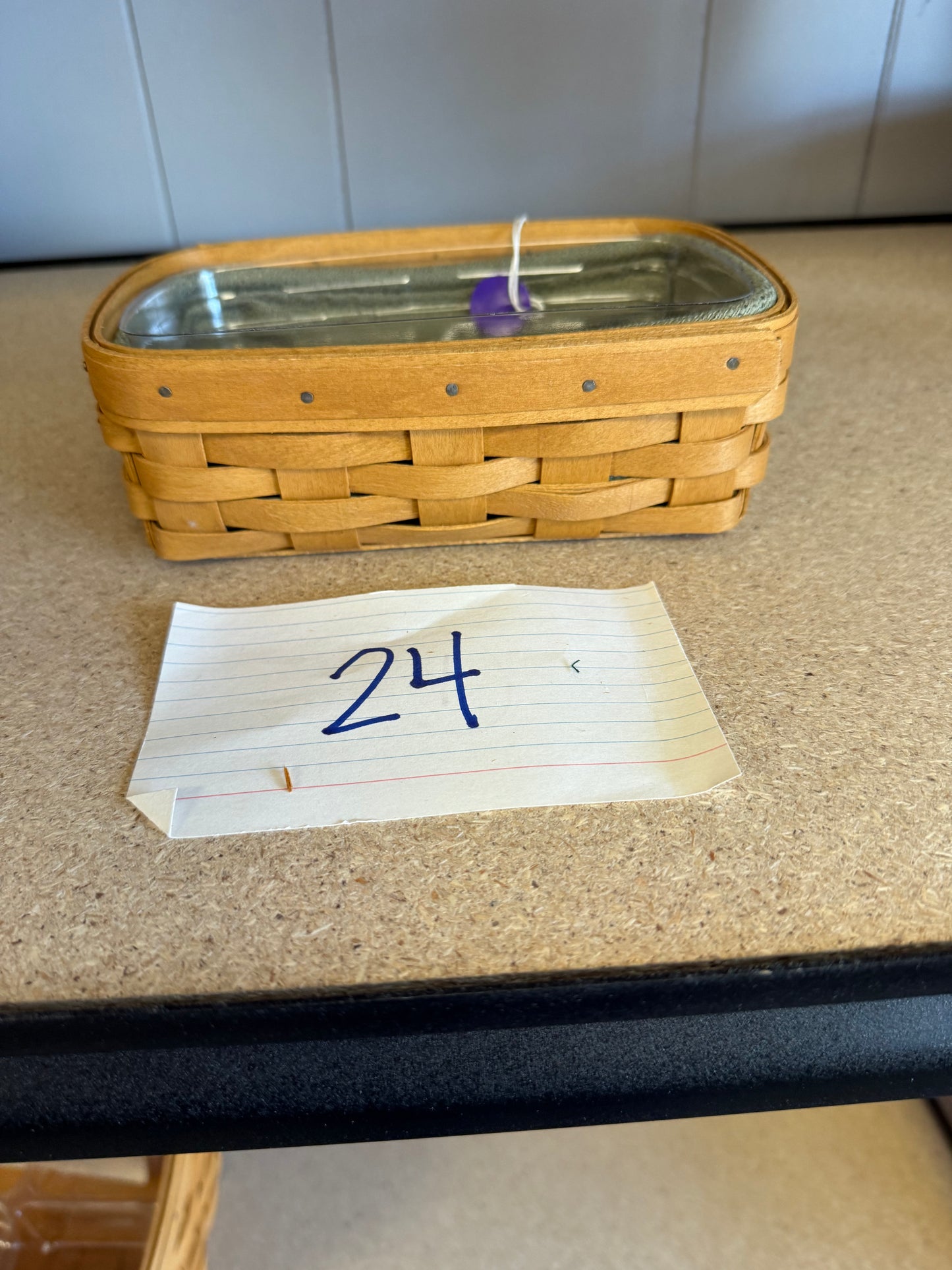 Longaberger biscuit with liner and protector