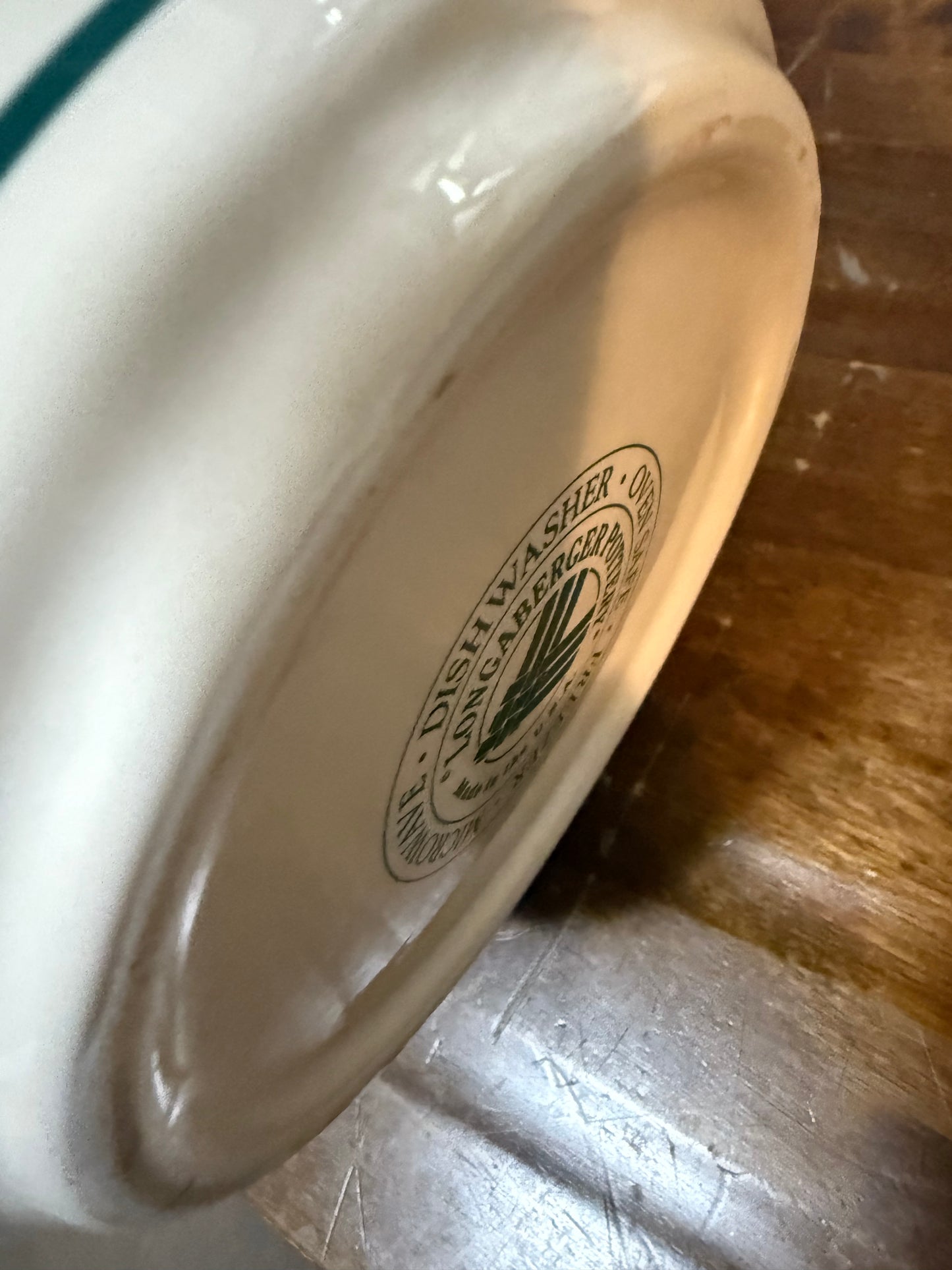 Longaberger large canister in heritage green