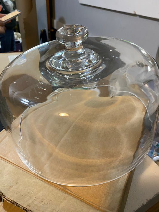 Longaberger large glass dome topper